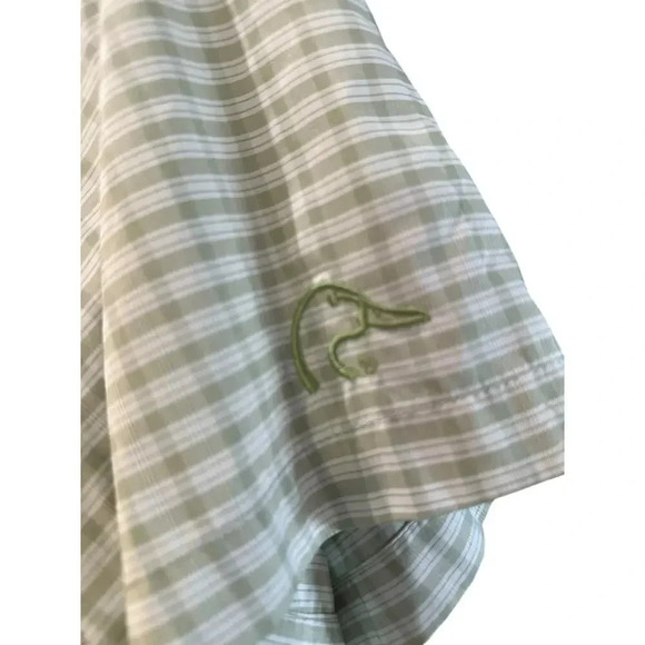 Ducks Unlimited Green Plaid Button-Down Casual Shirt Size L - Picture 3 of 7